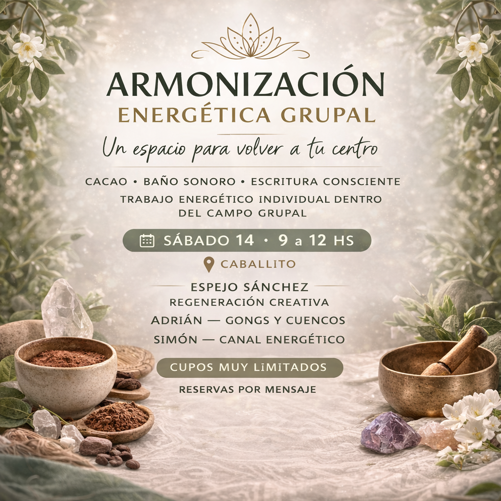 Armonizacion Energética con baño sonoro